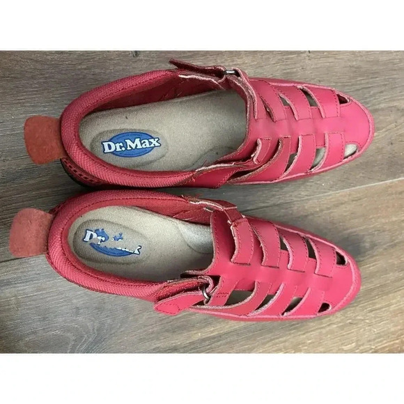 Women's Size 8.5 Red Dr. Max Sandals/Shoes‎ - Picture 5 of 10
